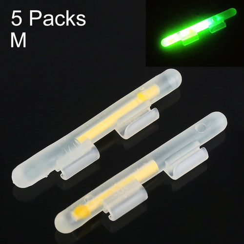 10 แพ็ค OCEAN SUN Clip-On Luminous Float Night Fishing Light Stick, M, เหมาะกับปลายก้าน 2.0-2.6 มม., Clip-On, M