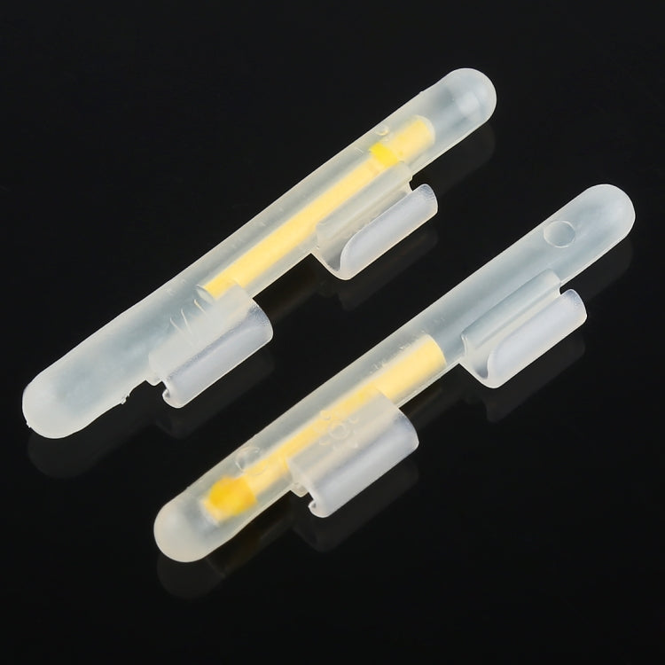 10 แพ็ค OCEAN SUN Clip-On Luminous Float Night Fishing Light Stick, M, เหมาะกับปลายก้าน 2.0-2.6 มม., Clip-On, M