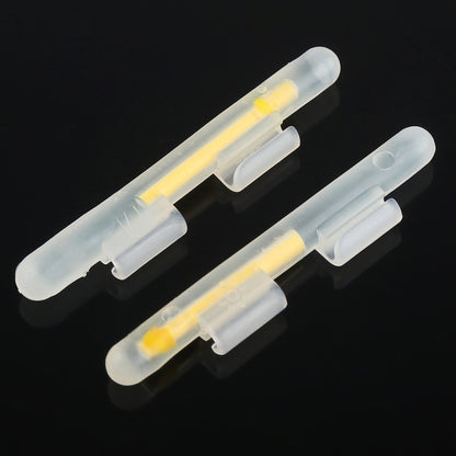 10 แพ็ค OCEAN SUN Clip-On Luminous Float Night Fishing Light Stick, M, เหมาะกับปลายก้าน 2.0-2.6 มม., Clip-On, M