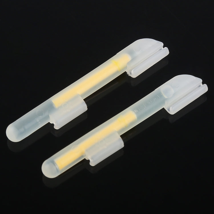 10 แพ็ค OCEAN SUN Clip-On Luminous Float Night Fishing Light Stick, S, เหมาะกับปลายก้าน 1.5-1.9 มม., Clip-On, S