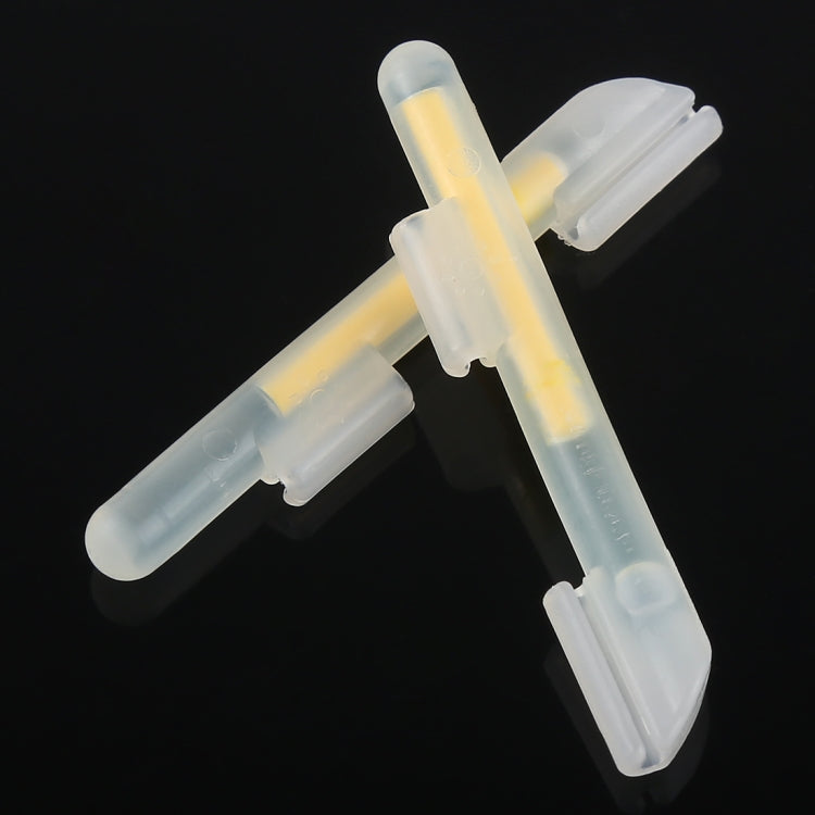 10 แพ็ค OCEAN SUN Clip-On Luminous Float Night Fishing Light Stick, S, เหมาะกับปลายก้าน 1.5-1.9 มม., Clip-On, S