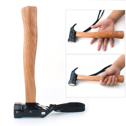 CLS-ทองเหลืองหกเหลี่ยมกลางแจ้งทองเหลือง Multi-Function Nail Puller ค้อนฉลาม, Shark Hammer