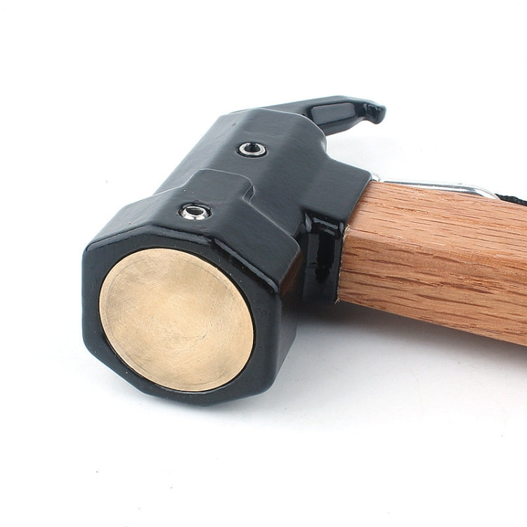 CLS-ทองเหลืองหกเหลี่ยมกลางแจ้งทองเหลือง Multi-Function Nail Puller ค้อนฉลาม, Shark Hammer