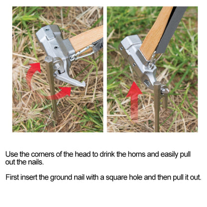 CLS-ทองเหลืองหกเหลี่ยมกลางแจ้งทองเหลือง Multi-Function Nail Puller ค้อนฉลาม, Shark Hammer