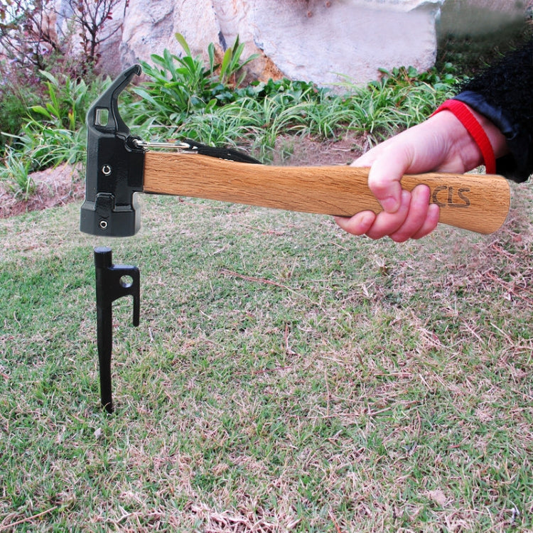 CLS-ทองเหลืองหกเหลี่ยมกลางแจ้งทองเหลือง Multi-Function Nail Puller ค้อนฉลาม, Shark Hammer