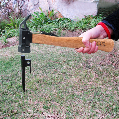 CLS-ทองเหลืองหกเหลี่ยมกลางแจ้งทองเหลือง Multi-Function Nail Puller ค้อนฉลาม, Shark Hammer