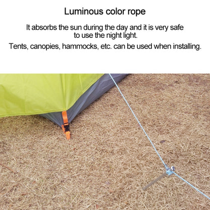 20 ม. 9-Core ไนลอน + โพลีเอสเตอร์ Full-light Outdoor Camping เต็นท์กู้ภัยแถมเชือกปีนเขาเรืองแสง, 20m Pink, 20m Green, 20m White, 20m Yellow