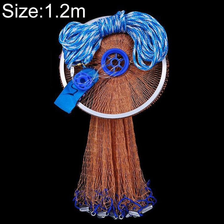 อเมริกันโยนโยนสุทธิตกปลาตาข่ายตกปลารอก, 1.2m Tire Cords, 1.2m Monofilament, 1.5m Tire Cords, 1.5m Monofilament