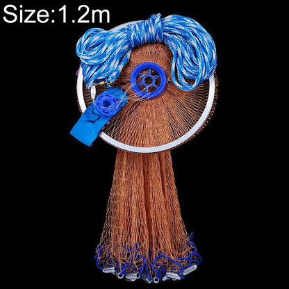อเมริกันโยนโยนสุทธิตกปลาตาข่ายตกปลารอก, 1.2m Tire Cords, 1.2m Monofilament, 1.5m Tire Cords, 1.5m Monofilament