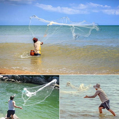 อเมริกันโยนโยนสุทธิตกปลาตาข่ายตกปลารอก, 1.2m Tire Cords, 1.2m Monofilament, 1.5m Tire Cords, 1.5m Monofilament