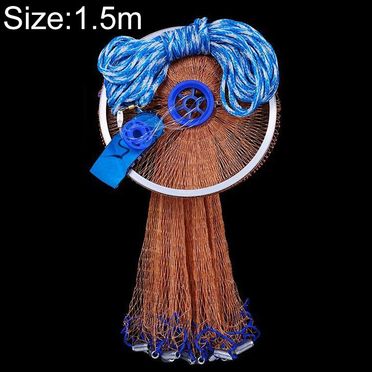 อเมริกันโยนโยนสุทธิตกปลาตาข่ายตกปลารอก, 1.2m Tire Cords, 1.2m Monofilament, 1.5m Tire Cords, 1.5m Monofilament