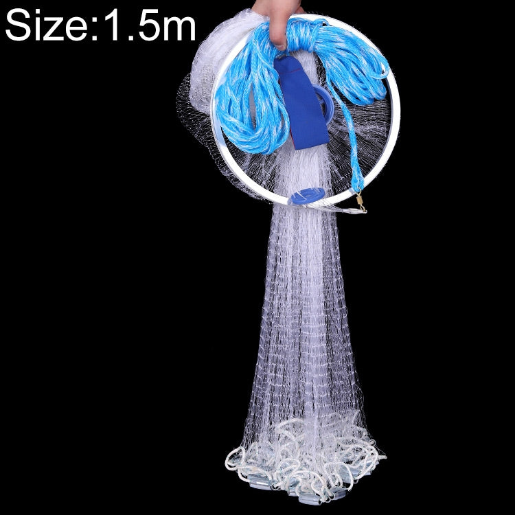 อเมริกันโยนโยนสุทธิตกปลาตาข่ายตกปลารอก, 1.2m Tire Cords, 1.2m Monofilament, 1.5m Tire Cords, 1.5m Monofilament