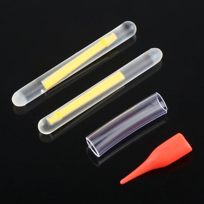 10 แพ็ค OCEAN SUN Luminous Float Night Fishing Light Stick ทัศนวิสัย: 30 ม. ขนาด: 4.5 x 37 มม., Visibility: 30m