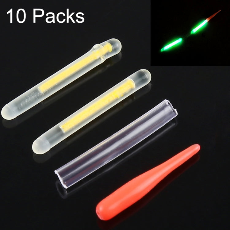 10 แพ็ค OCEAN SUN Ultrafine Luminous Float Night Fishing Light Stick, การมองเห็น: 15 ม., ขนาด: 2.2 x 20 มม., Ultrafine, Visibility: 15m