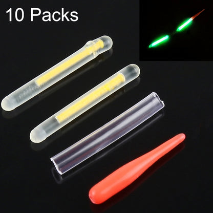 10 แพ็ค OCEAN SUN Ultrafine Luminous Float Night Fishing Light Stick, การมองเห็น: 15 ม., ขนาด: 2.2 x 20 มม., Ultrafine, Visibility: 15m