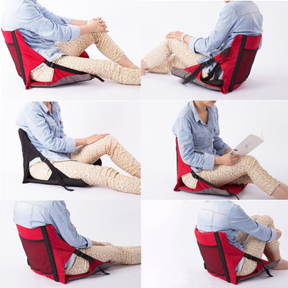 เบาะนั่งพับกลางแจ้งพร้อมพนักพิง ขนาด: 78*40*2ซม, CLS Folding Stool(Red), Folding Seat(Black)