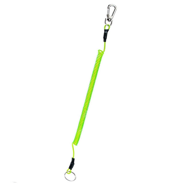 เชือกเส้นเล็ก TPU Spring Lanyard พวงกุญแจป้องกันการสูญหายกลางแจ้งอเนกประสงค์ ความยาว: 32 ซม, Anti-lost Keychain (Grey), Anti-lost Keychain (Green)