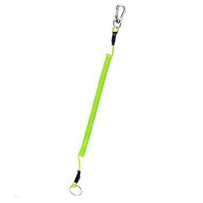 เชือกเส้นเล็ก TPU Spring Lanyard พวงกุญแจป้องกันการสูญหายกลางแจ้งอเนกประสงค์ ความยาว: 32 ซม, Anti-lost Keychain (Grey), Anti-lost Keychain (Green)