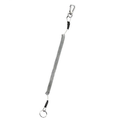 เชือกเส้นเล็ก TPU Spring Lanyard พวงกุญแจป้องกันการสูญหายกลางแจ้งอเนกประสงค์ ความยาว: 32 ซม, Anti-lost Keychain (Grey), Anti-lost Keychain (Green)