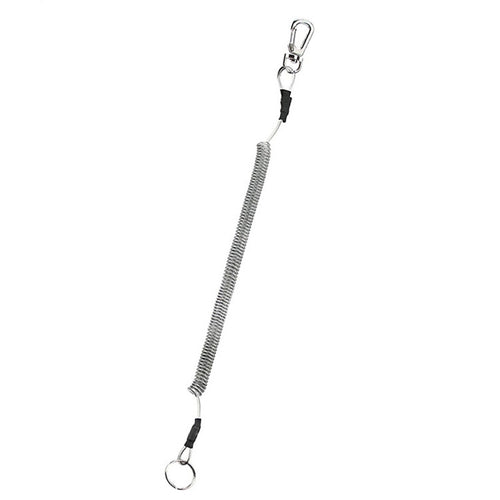 เชือกเส้นเล็ก TPU Spring Lanyard พวงกุญแจป้องกันการสูญหายกลางแจ้งอเนกประสงค์ ความยาว: 32 ซม, Anti-lost Keychain (Grey), Anti-lost Keychain (Green)