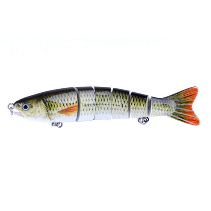 HENGJIA JM026 6 # 12.7cm 22g เหยื่อพลาสติกแข็งหลายส่วนเหยื่อตกปลาประดิษฐ์พร้อมตะขอแหลม, การจัดส่งสีแบบสุ่ม, JM026 6# 12.7cm