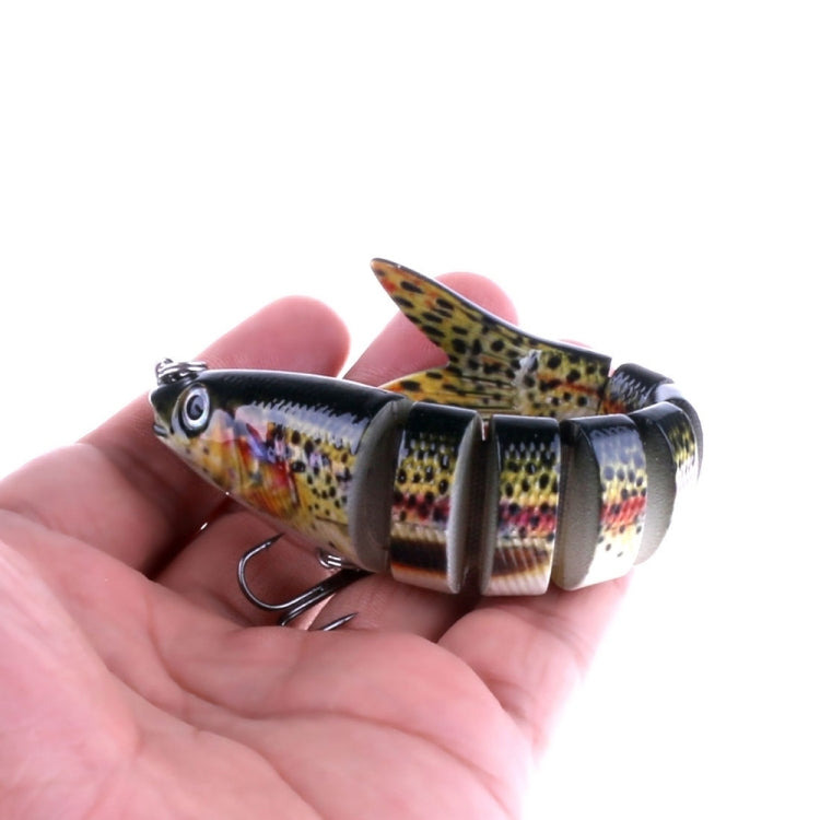 HENGJIA JM024-X 6 # 13.6cm 18.7g เหยื่อพลาสติกแข็งหลายส่วนเหยื่อตกปลาประดิษฐ์พร้อมตะขอแหลม, การจัดส่งสีแบบสุ่ม, JM024-X 6# 13.6cm