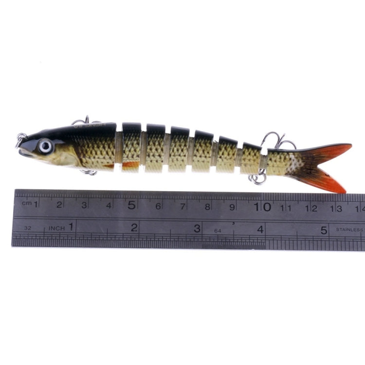 HENGJIA JM024-X 6 # 13.6cm 18.7g เหยื่อพลาสติกแข็งหลายส่วนเหยื่อตกปลาประดิษฐ์พร้อมตะขอแหลม, การจัดส่งสีแบบสุ่ม, JM024-X 6# 13.6cm