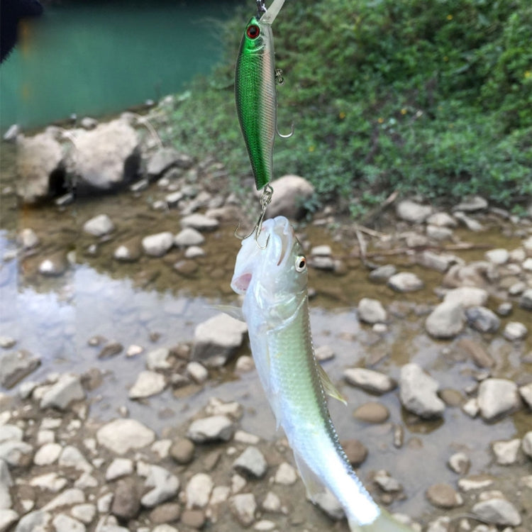 HENGJIA 6 ชิ้น 8.5 ซม. 8.9g Minnow พลาสติก Hard Baits ประมง ชุดเหยื่อตกปลา Tackle Baits, 6 PCS 8.5cm 8.9g