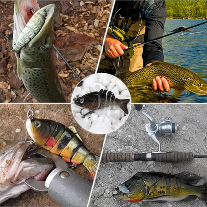 HENGJIA JM020 11cm 18g เหยื่อพลาสติกหลายส่วน Hard Baits ประมง ชุดเหยื่อ ประมง Tackle Baits, 1#, 3#, 4#, 5#