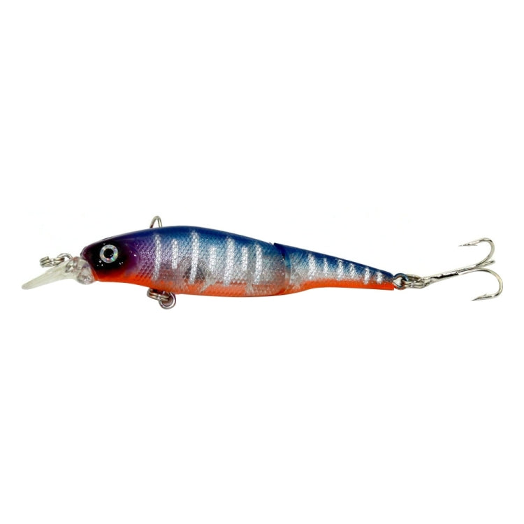 HENGJIA JM010-X 6 # 8.8cm 7.4g เหยื่อพลาสติกแข็ง 2 ส่วนเหยื่อตกปลาประดิษฐ์พร้อมตะขอแหลม, การจัดส่งสีแบบสุ่ม, JM010-X 6# 8.8cm