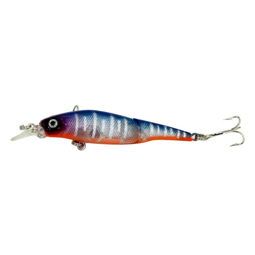 HENGJIA JM010-X 6 # 8.8cm 7.4g เหยื่อพลาสติกแข็ง 2 ส่วนเหยื่อตกปลาประดิษฐ์พร้อมตะขอแหลม, การจัดส่งสีแบบสุ่ม, JM010-X 6# 8.8cm