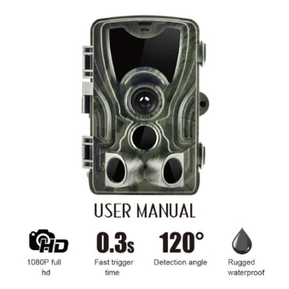 HC801A 8MP กันน้ำ IP65 IR Night Vision Security กล้องล่าสัตว์ Trail, Novatek 96650 โปรแกรม, มุมกว้าง 120 องศา, 110 องศา PIR Sensing Angle, HC801A