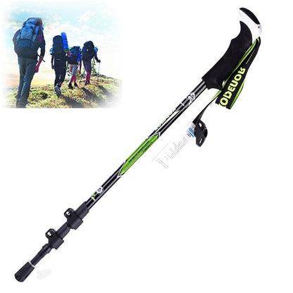 KODENOR ปีนเขากลางแจ้งแบบพกพาพับคาร์บอนไฟเบอร์ด้ามตรง Alpenstocks Trekking Poles ความยาว: 63-135CM, Length : 63-135CM (Black+green), Length : 63-135CM (Black Blue), Length : 63-135CM (Black Yellow)
