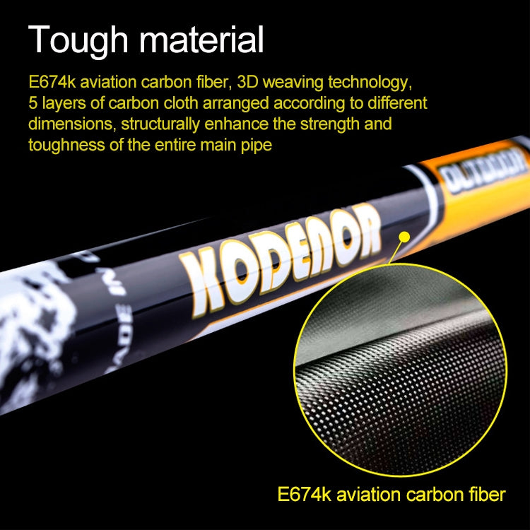 KODENOR ปีนเขากลางแจ้งแบบพกพาพับคาร์บอนไฟเบอร์ด้ามตรง Alpenstocks Trekking Poles ความยาว: 63-135CM, Length : 63-135CM (Black+green), Length : 63-135CM (Black Blue), Length : 63-135CM (Black Yellow)