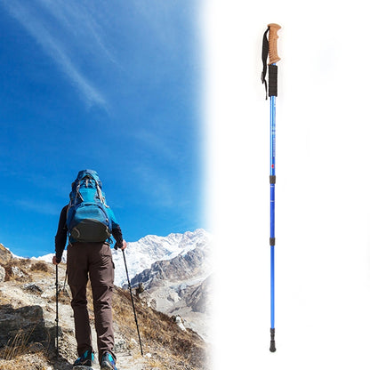 Aotu AT7551 135ซม.อลูมิเนียมอัลลอยด์กลางแจ้งCamping Corky Trekking Poles, Black#135cm, Blue#135cm, Red#135cm, Silver#135cm