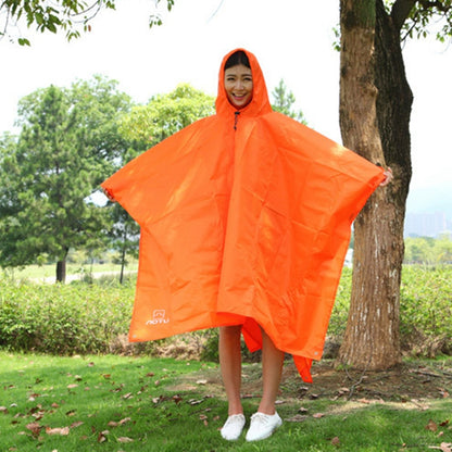 3 in 1 Aotu AT6927 มัลติฟังก์ชั่กลางแจ้งแคมป์ขี่เสื้อกันฝนผ้าห่มปิกนิกขนาด: 217x143 ซม., 217x143cm (Orange), 217x143cm (Blue)