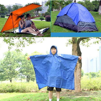 3 in 1 Aotu AT6927 มัลติฟังก์ชั่กลางแจ้งแคมป์ขี่เสื้อกันฝนผ้าห่มปิกนิกขนาด: 217x143 ซม., 217x143cm (Orange), 217x143cm (Blue)