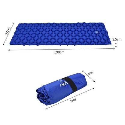 Aotu AT6241 เบาะรองนั่งตั้งแคมป์กลางแจ้งที่นอนลม TPU ขนาด: 190x57x5.5 ซม., Size: 190x57x5.5cm (Blue)