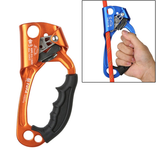 XINDA TP-8606 Rock Rock กลางแจ้งปีนเขาทำงาน Anti-fall มือถือเชือก Gripper สำหรับ 8-12 มม.เส้นผ่านศูนย์กลางเชือกขวา, Right