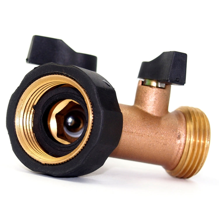 2 ชิ้น 2 ใน 1 ครัวเรือนน้ำแตะวาล์วแบ่งเชื่อมต่อ, Water Tap Valve Shunt Connector