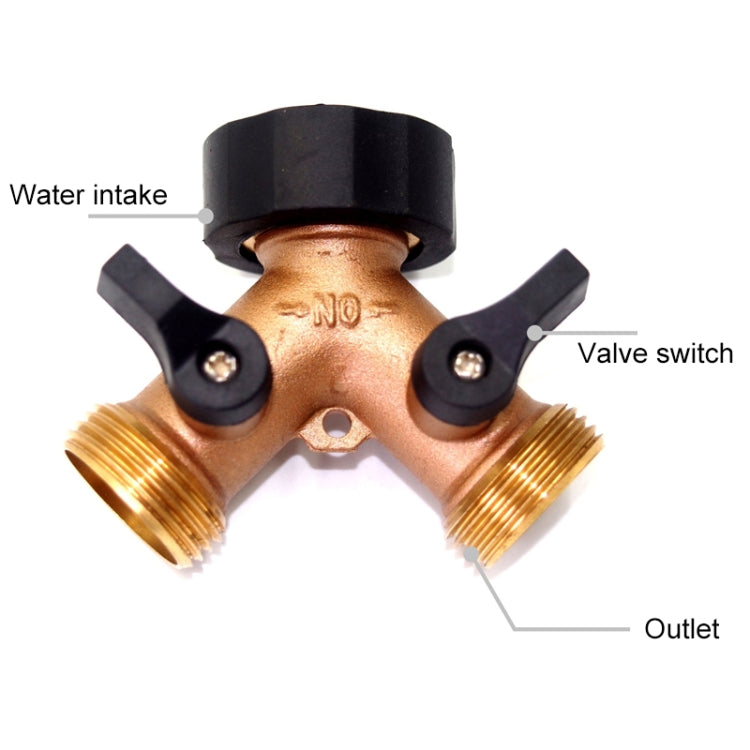 2 ชิ้น 2 ใน 1 ครัวเรือนน้ำแตะวาล์วแบ่งเชื่อมต่อ, Water Tap Valve Shunt Connector
