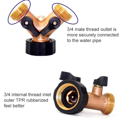 2 ชิ้น 2 ใน 1 ครัวเรือนน้ำแตะวาล์วแบ่งเชื่อมต่อ, Water Tap Valve Shunt Connector