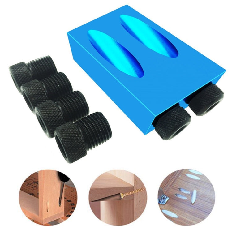 15 องศามุมเอียงอลูมิเนียมอัลลอยด์งานไม้ Locator, 15 Degree Woodworking Hole Locator
