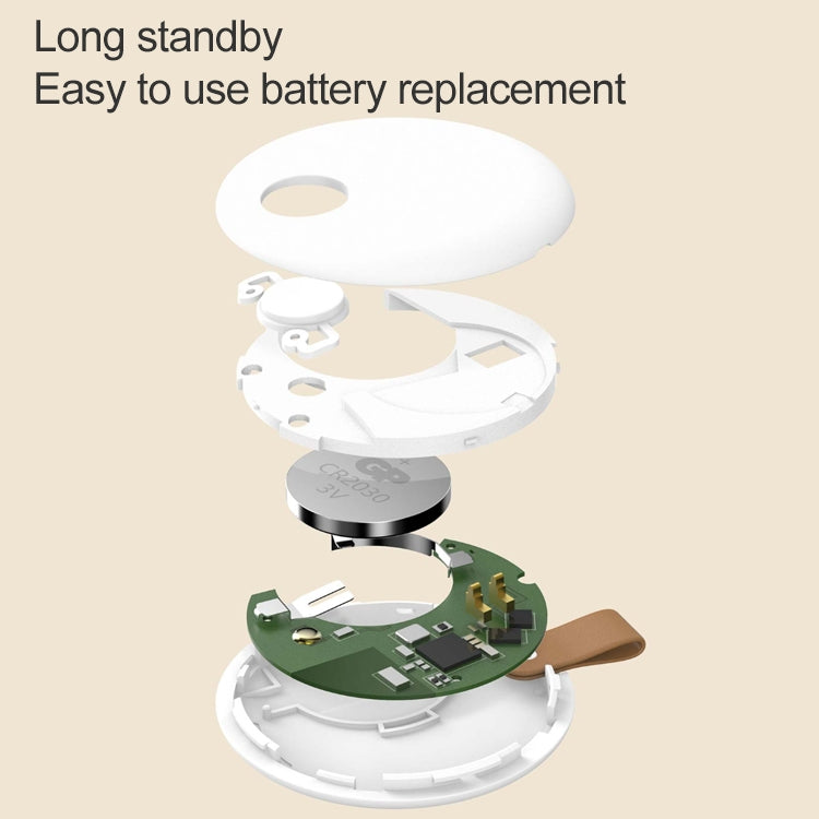 ต้นฉบับ Xiaomi Youpin Ranres อุปกรณ์ป้องกันการสูญหายอัจฉริยะการค้นหาสองทางบลูทู ธ ปลุกค้นหาตำแหน่งอัจฉริยะระยะทาง: 15 เมตร, RW01MN Pink, RW01MN Green, RW01MN White
