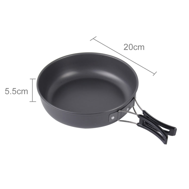 DS-500 Outdoor Camping น้ำหนักเบาเป็นพิเศษ 15 ชิ้นชุดเครื่องครัววางซ้อนกันได้สำหรับ 4-5 คนขนาด: ใหญ่, DS-500 Size: Large