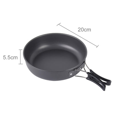 DS-500 Outdoor Camping น้ำหนักเบาเป็นพิเศษ 15 ชิ้นชุดเครื่องครัววางซ้อนกันได้สำหรับ 4-5 คนขนาด: ใหญ่, DS-500 Size: Large