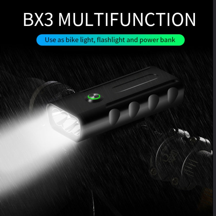 BX3 USB ชาร์จจักรยานไฟหน้าแฮนด์ไฟ LED (10 ชั่วโมง, T6 + A02 โคมไฟ), 10 Hours, T6+A02 Lamp