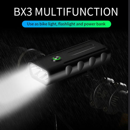 BX3 USB ชาร์จจักรยานไฟหน้าแฮนด์ไฟ LED (10 ชั่วโมง, T6 + A02 โคมไฟ), 10 Hours, T6+A02 Lamp
