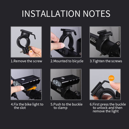 BX3 USB ชาร์จจักรยานไฟหน้าแฮนด์ไฟ LED (10 ชั่วโมง, T6 + A02 โคมไฟ), 10 Hours, T6+A02 Lamp