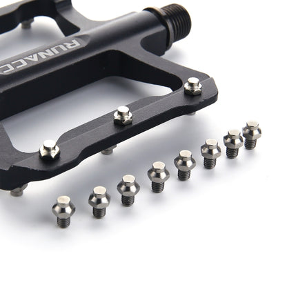 8 ชิ้น/เซ็ตไทเทเนียมอัลลอยด์จักรยานเหยียบสกรูกันลื่น M4